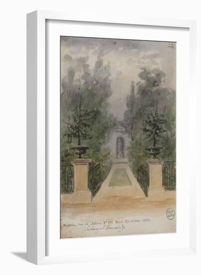 Parisian Fountains-Jean-Marie Amelin-Framed Giclee Print