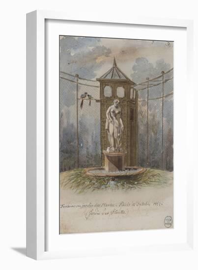 Parisian Fountains-Jean-Marie Amelin-Framed Giclee Print