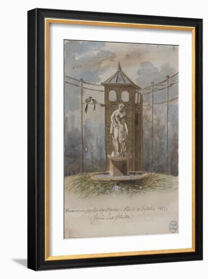 Parisian Fountains-Jean-Marie Amelin-Framed Giclee Print