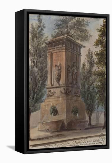 Parisian Fountains-Jean-Marie Amelin-Framed Premier Image Canvas