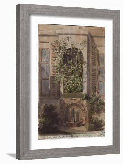 Parisian Fountains-Jean-Marie Amelin-Framed Giclee Print