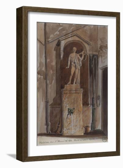 Parisian Fountains-Jean-Marie Amelin-Framed Giclee Print