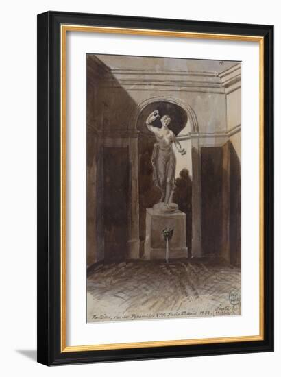 Parisian Fountains-Jean-Marie Amelin-Framed Giclee Print