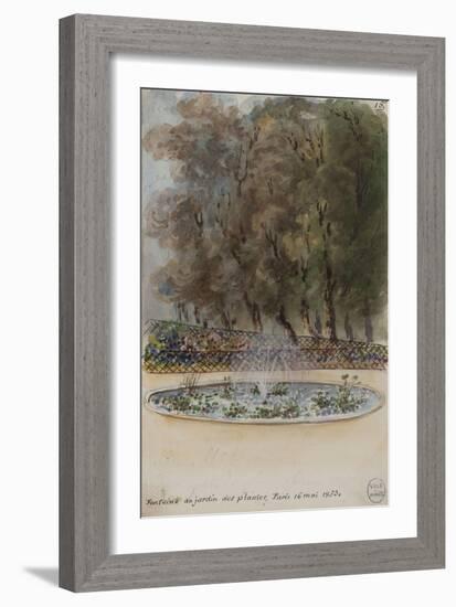 Parisian Fountains-Jean-Marie Amelin-Framed Giclee Print