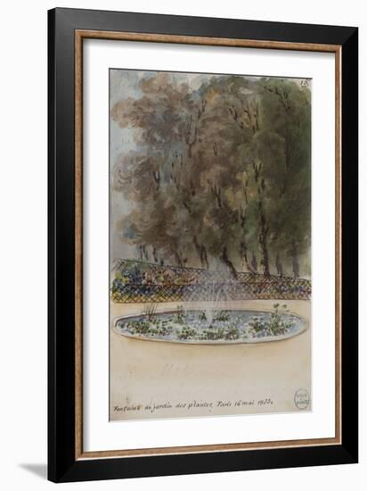 Parisian Fountains-Jean-Marie Amelin-Framed Giclee Print