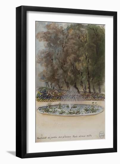 Parisian Fountains-Jean-Marie Amelin-Framed Giclee Print