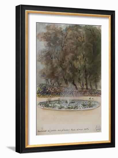 Parisian Fountains-Jean-Marie Amelin-Framed Giclee Print