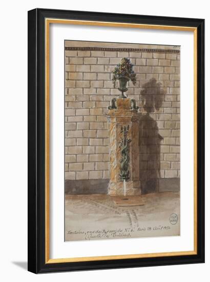 Parisian Fountains-Jean-Marie Amelin-Framed Giclee Print