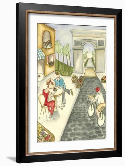 Parisian Holiday II-Jennifer Goldberger-Framed Art Print