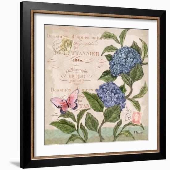 Parisian Hydrangeas II-Paul Brent-Framed Art Print