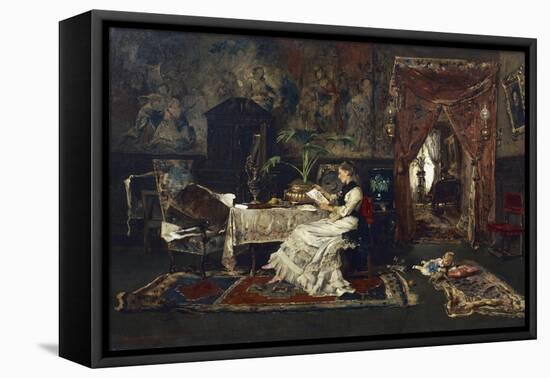 Parisian Interior, 1877-Mihaly Munkacsy-Framed Premier Image Canvas