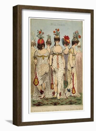 Parisian Ladies in their Full Winter Dress for 1800, 1799-James Gillray-Framed Giclee Print