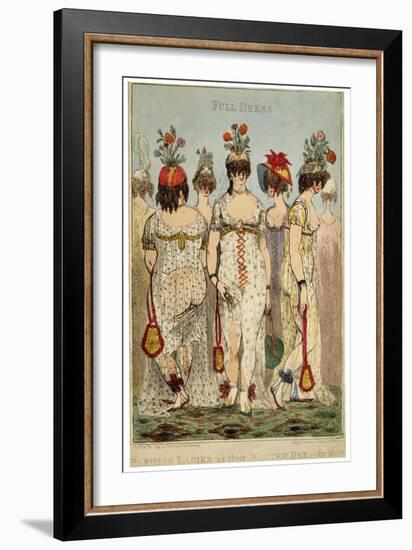 Parisian Ladies in their Full Winter Dress for 1800, 1799-James Gillray-Framed Giclee Print