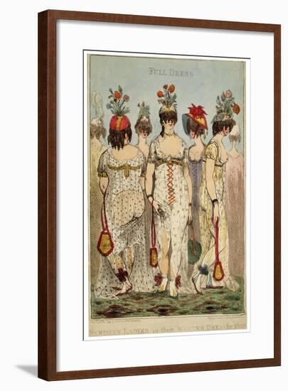 Parisian Ladies in their Full Winter Dress for 1800, 1799-James Gillray-Framed Giclee Print