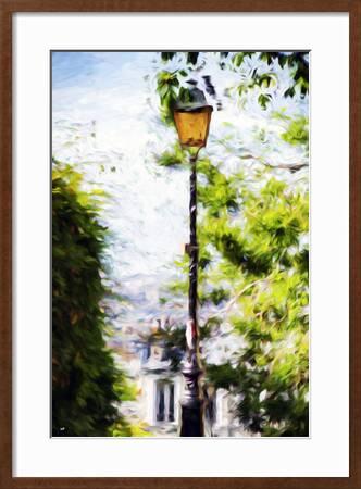 Parisian Lamppost In The Style Of Oil Painting Giclee Print Philippe Hugonnard Art Com