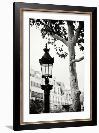 Parisian Lightposts BW II-Erin Berzel-Framed Photographic Print