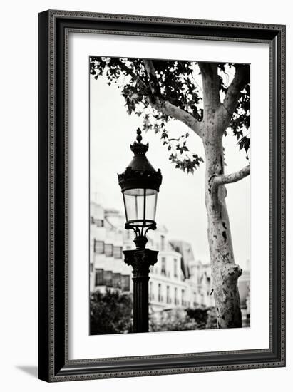 Parisian Lightposts BW II-Erin Berzel-Framed Photographic Print