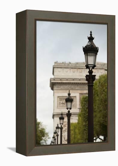 Parisian Lightposts I-Erin Berzel-Framed Premier Image Canvas