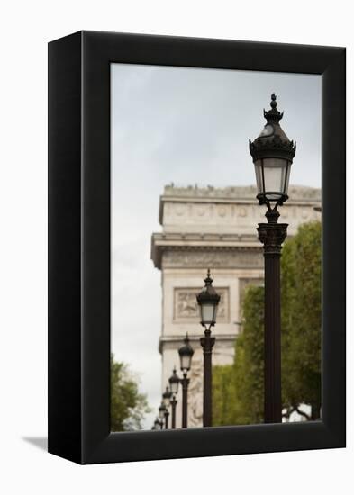 Parisian Lightposts I-Erin Berzel-Framed Premier Image Canvas