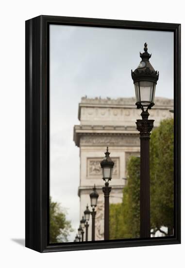 Parisian Lightposts I-Erin Berzel-Framed Premier Image Canvas