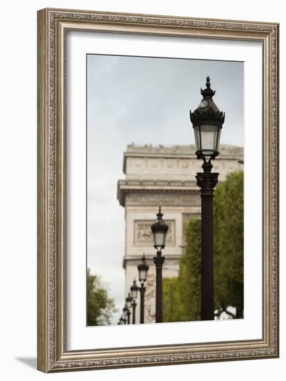 Parisian Lightposts I-Erin Berzel-Framed Photographic Print