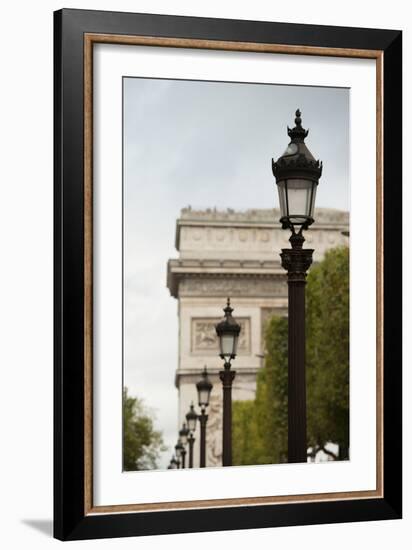 Parisian Lightposts I-Erin Berzel-Framed Photographic Print