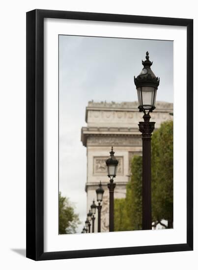 Parisian Lightposts I-Erin Berzel-Framed Photographic Print