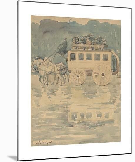 Parisian Omnibus-Maurice Prendergast-Mounted Premium Giclee Print