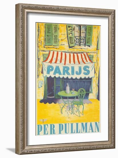 Parisian Outdoor Cafe, Per Pullman-null-Framed Art Print