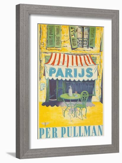 Parisian Outdoor Cafe, Per Pullman-null-Framed Art Print