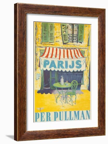 Parisian Outdoor Cafe, Per Pullman-null-Framed Art Print