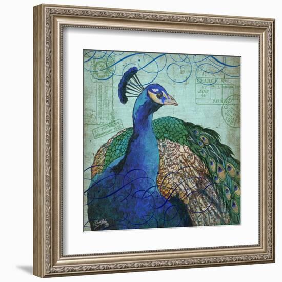 Parisian Peacock I-Elizabeth Medley-Framed Art Print