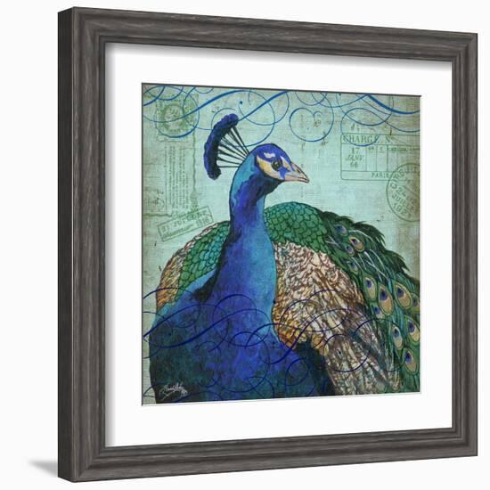 Parisian Peacock I-Elizabeth Medley-Framed Art Print