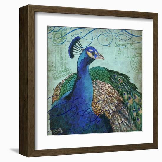 Parisian Peacock I-Elizabeth Medley-Framed Art Print