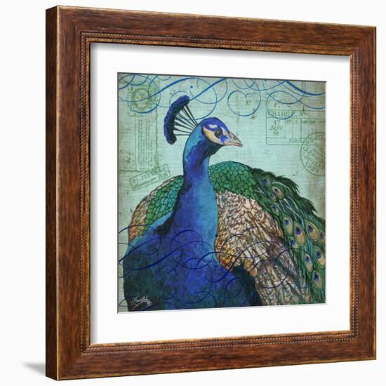 Parisian Peacock I-Elizabeth Medley-Framed Art Print