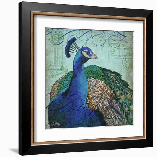 Parisian Peacock I-Elizabeth Medley-Framed Art Print