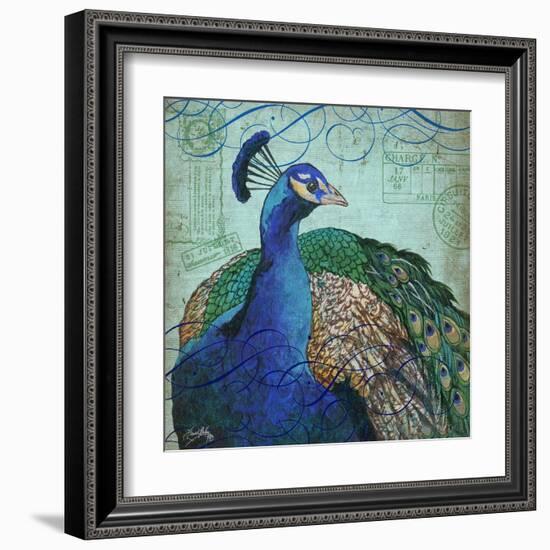 Parisian Peacock I-Elizabeth Medley-Framed Art Print