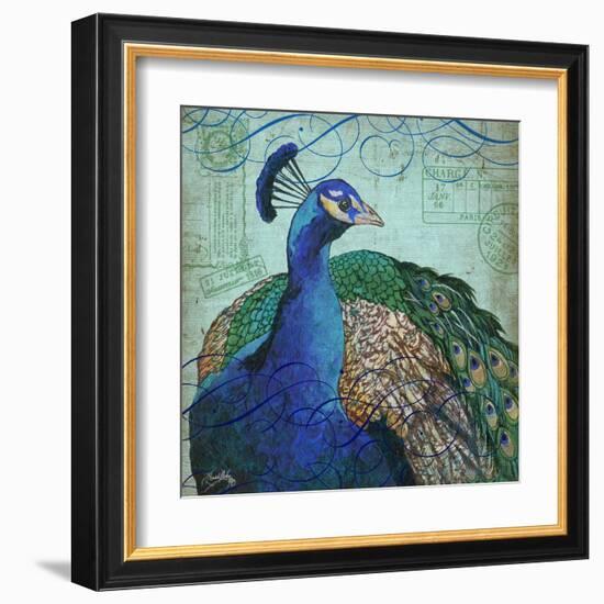 Parisian Peacock I-Elizabeth Medley-Framed Art Print