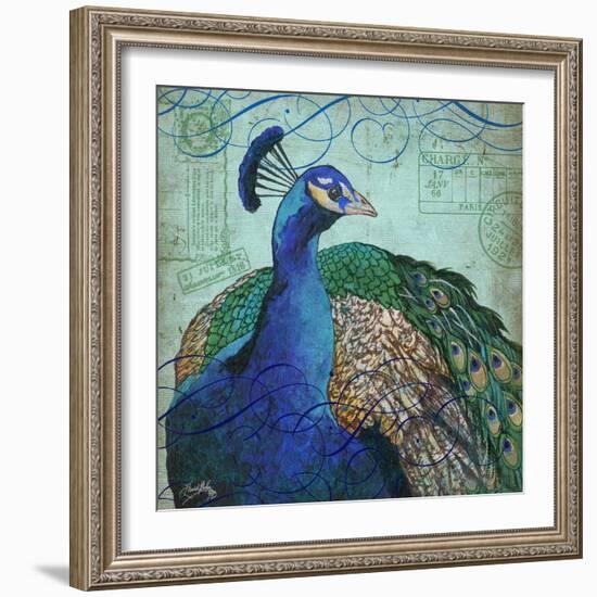 Parisian Peacock I-Elizabeth Medley-Framed Art Print