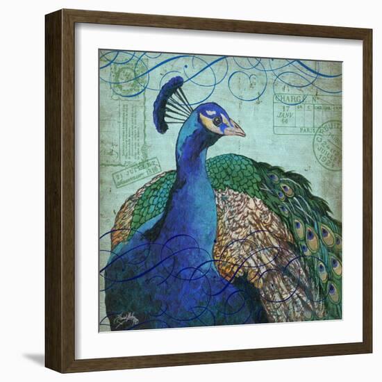 Parisian Peacock I-Elizabeth Medley-Framed Art Print