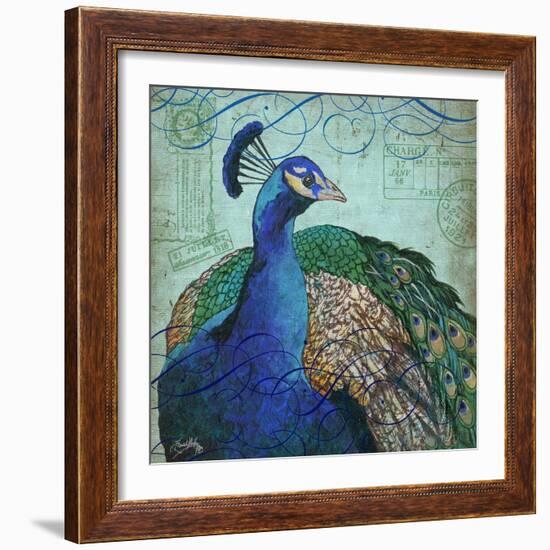 Parisian Peacock I-Elizabeth Medley-Framed Art Print