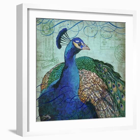 Parisian Peacock I-Elizabeth Medley-Framed Art Print