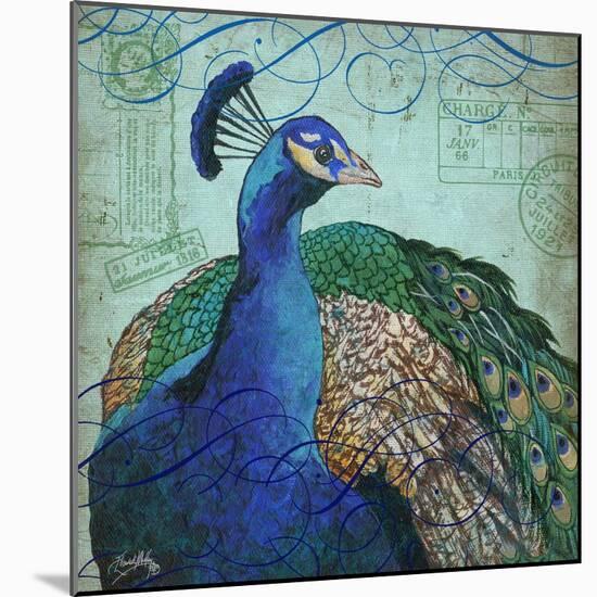 Parisian Peacock I-Elizabeth Medley-Mounted Art Print
