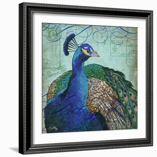 Parisian Peacock I-Elizabeth Medley-Framed Art Print