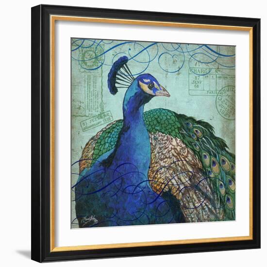 Parisian Peacock I-Elizabeth Medley-Framed Art Print