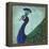 Parisian Peacock II-Elizabeth Medley-Framed Stretched Canvas