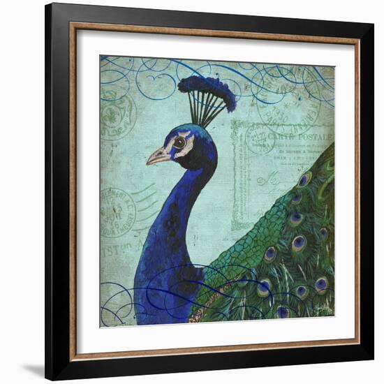 Parisian Peacock II-Elizabeth Medley-Framed Premium Giclee Print