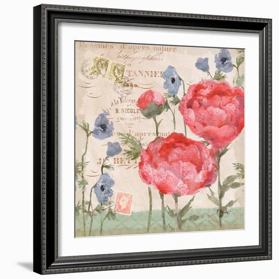 Parisian Peonies II-Paul Brent-Framed Art Print