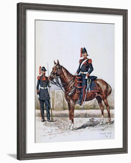 Parisian Republican Guard, 16 May 1848 - 1 Febuary 1849-A Lemercier-Framed Giclee Print