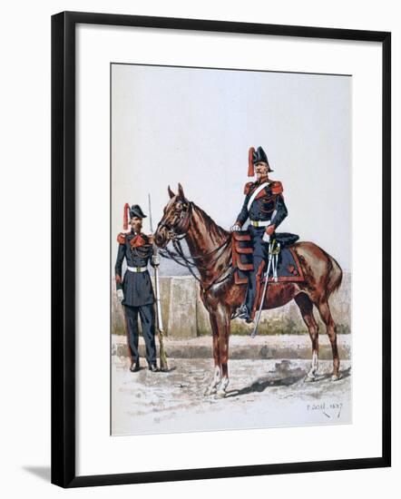 Parisian Republican Guard, 16 May 1848 - 1 Febuary 1849-A Lemercier-Framed Giclee Print